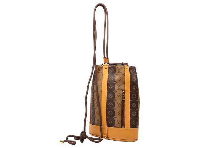 Zaino Randonnee Monogram Reverse Nigo marrone Louis Vuitton - vista 2