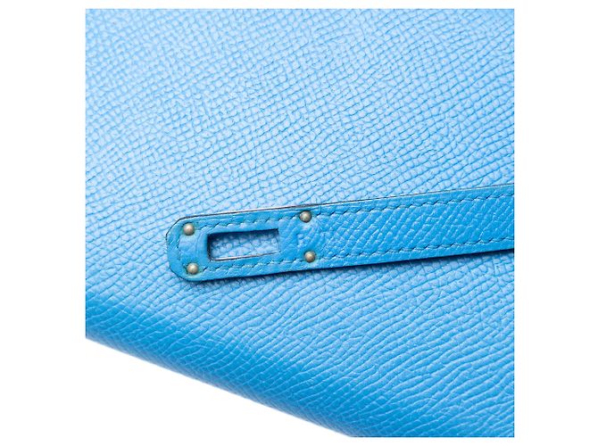 Cartera Longa Kelly en Epsom Azul Hermès - vista 6