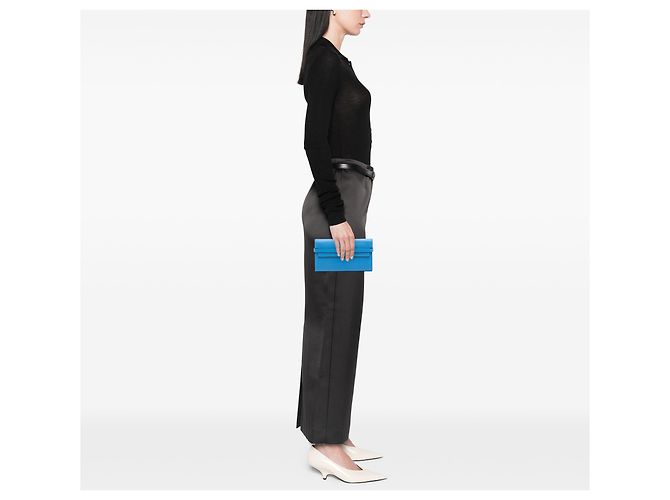 Cartera Longa Kelly en Epsom Azul Hermès - vista 7