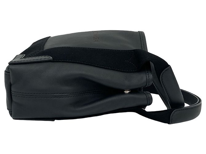 Bolsa Cabas XS Balenciaga em couro de bezerro perfurado preto e marinho - vista 6