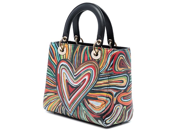 Dior Nero Edizione Limitata DiorAmour Media Pelle di Vitello Lady Dior - vista 2