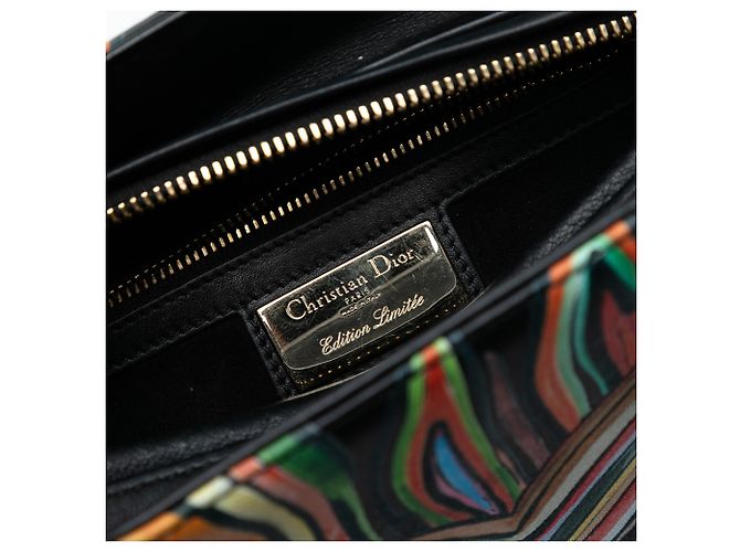 Dior Nero Edizione Limitata DiorAmour Media Pelle di Vitello Lady Dior - vista 5
