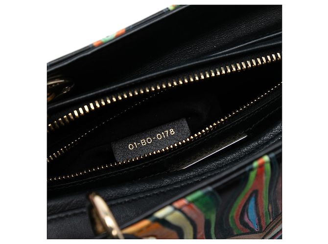 Dior Nero Edizione Limitata DiorAmour Media Pelle di Vitello Lady Dior - vista 6