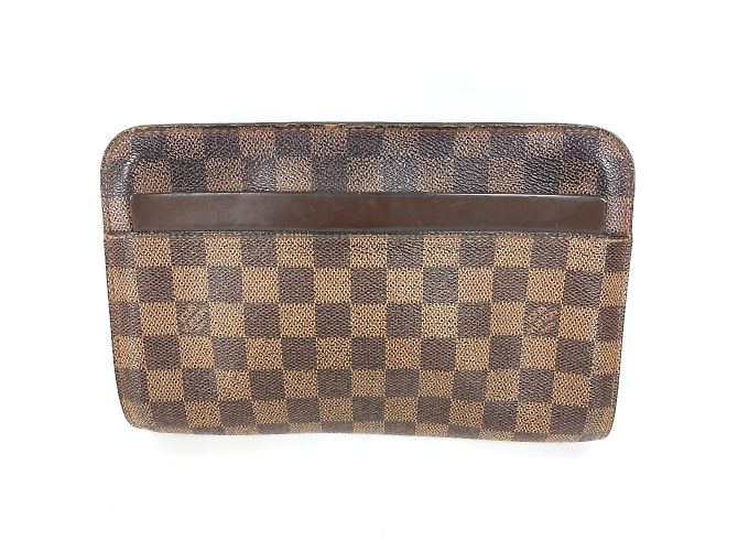 Clutch Saint Louis Damier Louis Vuitton Marrone Damier ebene - vista 2