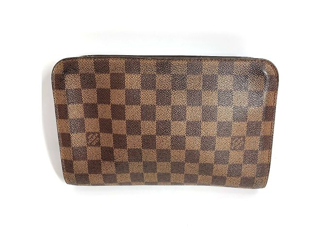 Clutch Saint Louis Damier Louis Vuitton Marrone Damier ebene - vista 3