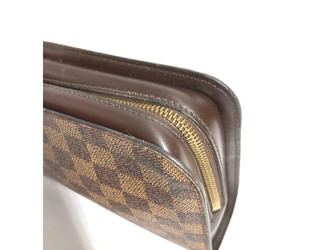 Clutch Saint Louis Damier Louis Vuitton Marrone Damier ebene - vista 9