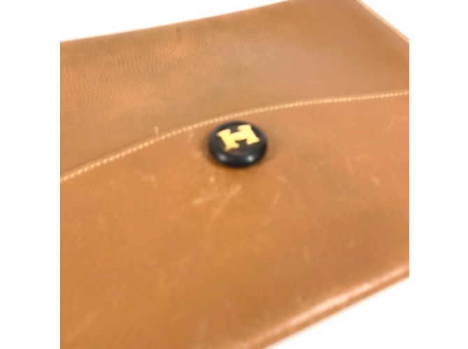 Bolsa Clutch Rio Vintage H Logo da Hermès Marrom - vista 3