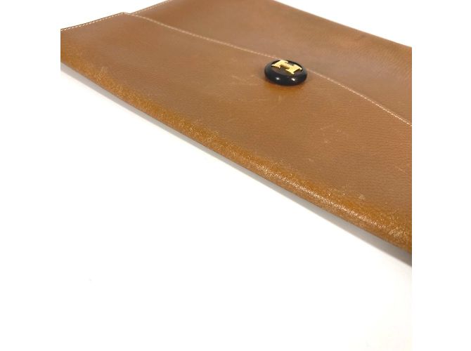 Bolsa Clutch Rio Vintage H Logo da Hermès Marrom - vista 8