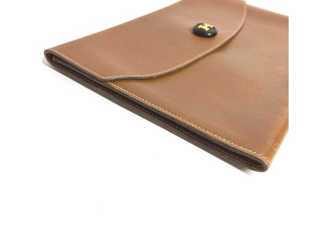 Bolsa Clutch Rio Vintage H Logo da Hermès Marrom - vista 9