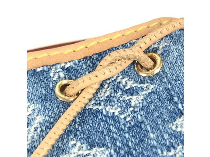 Portachiavi in denim Monogram Louis Vuitton Blu - vista 13