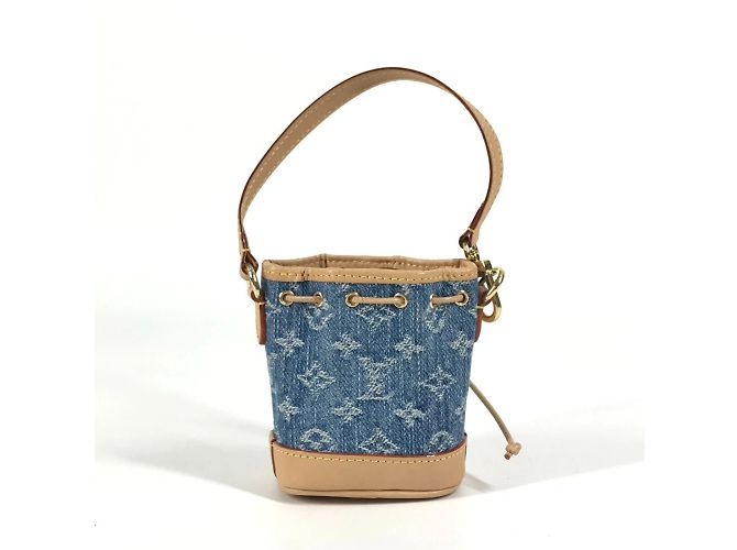 Portachiavi in denim Monogram Louis Vuitton Blu - vista 2