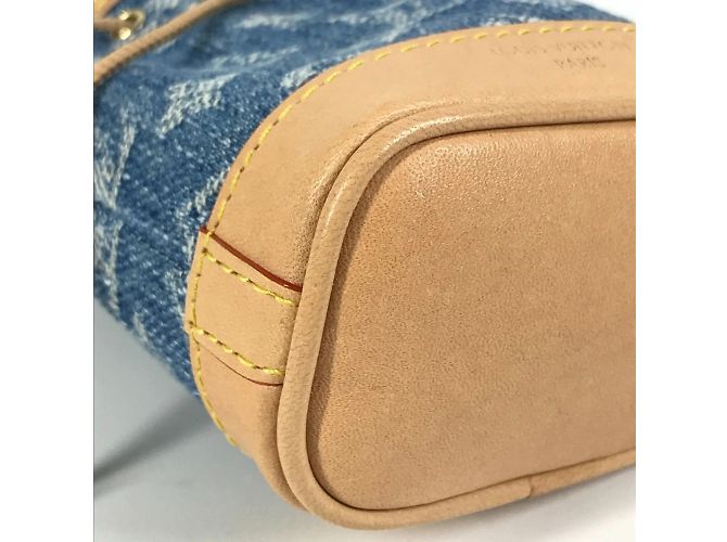 Portachiavi in denim Monogram Louis Vuitton Blu - vista 7