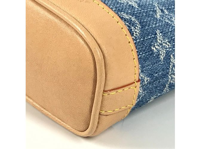 Portachiavi in denim Monogram Louis Vuitton Blu - vista 8