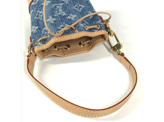 Portachiavi in denim Monogram Louis Vuitton Blu - vista 9