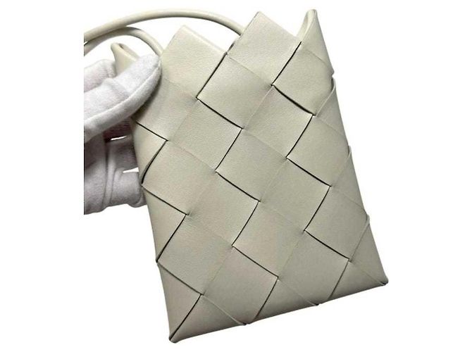 Mini borsa a spalla Intrecciato bianca Bottega Veneta Bianco - vista 10