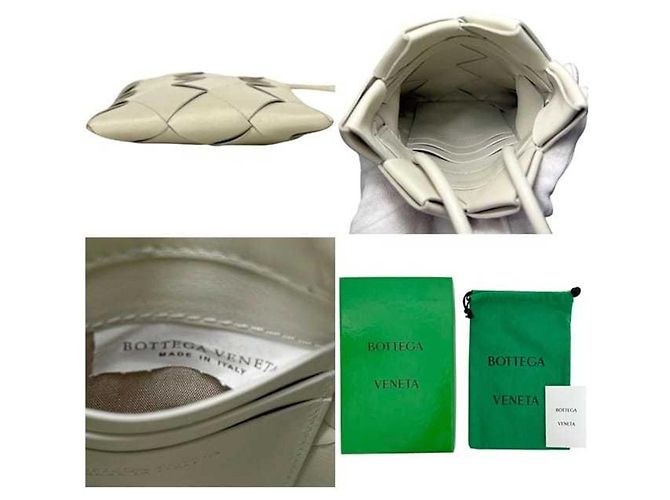 Mini borsa a spalla Intrecciato bianca Bottega Veneta Bianco - vista 4