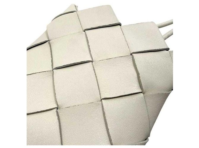 Mini borsa a spalla Intrecciato bianca Bottega Veneta Bianco - vista 8
