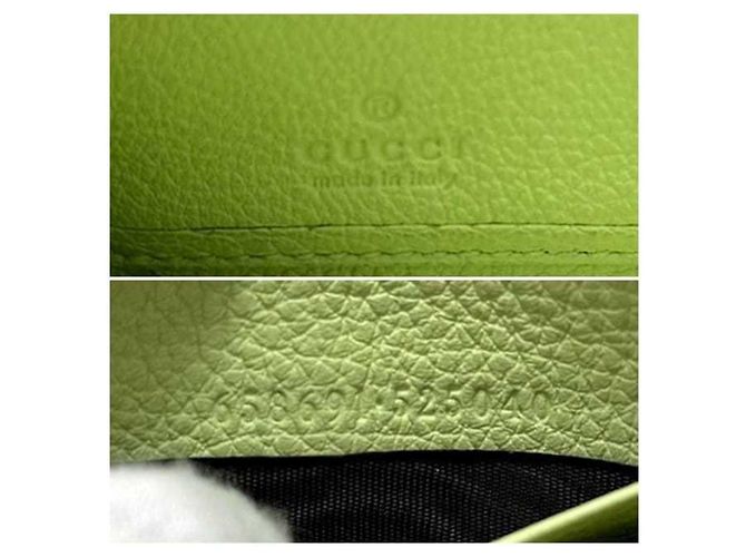 Gucci hellgrünes Bi-Fold-Langgeldbörse - Ansicht 9