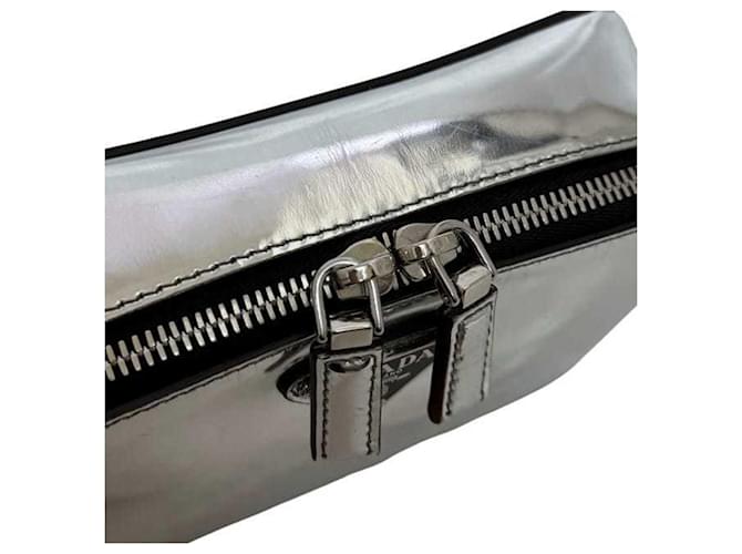 Borsa a Spalla Brick di Prada Nero - vista 10