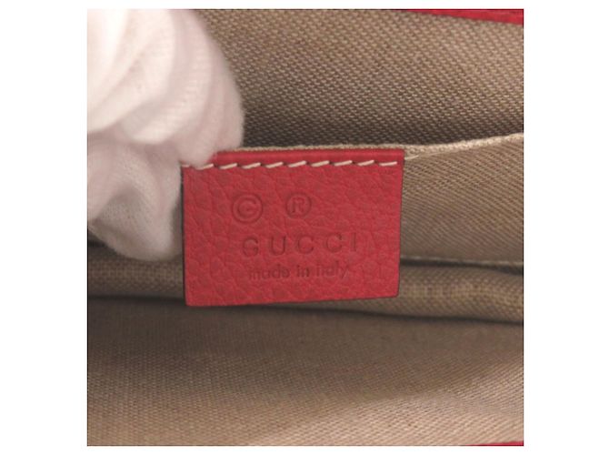 Borsa a Spalla Gucci Interlocking G Chain Rosso - vista 6