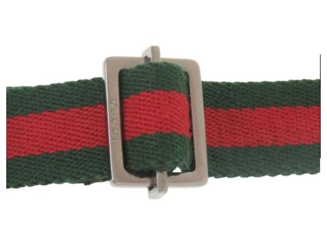 Borsa a tracolla in tela GG della linea Sherry di Gucci Marrone Rosso Verde - vista 9