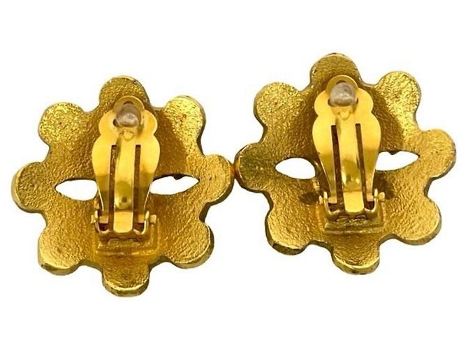 Timeless Vintage Coco Mark Gold Clip Ohrringe von Chanel Golden - Ansicht 3
