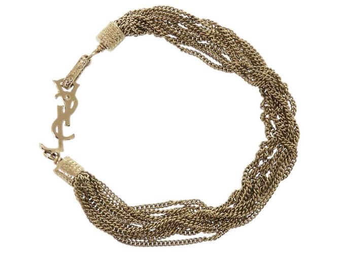 Bracciale in Charm Dorato Yves Saint Laurent D'oro - vista 2