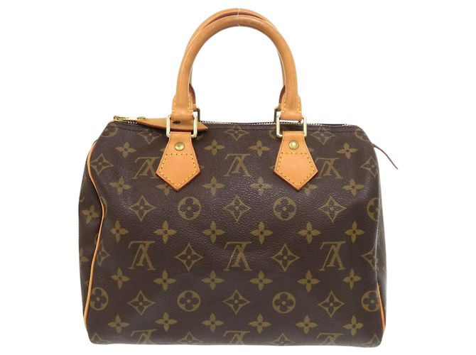 Borsa a mano Louis Vuitton Speedy 25 Monogram Marrone Monogramma - vista 2