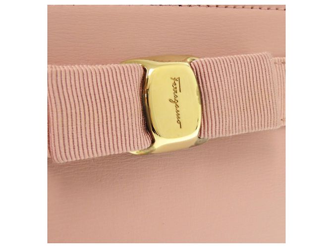 Borsa a spalla in pelle rosa Salvatore Ferragamo - vista 8