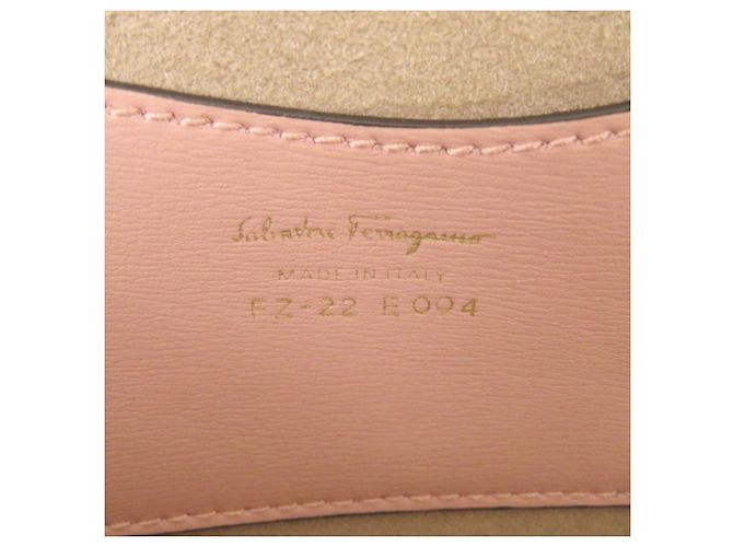 Borsa a spalla in pelle rosa Salvatore Ferragamo - vista 9