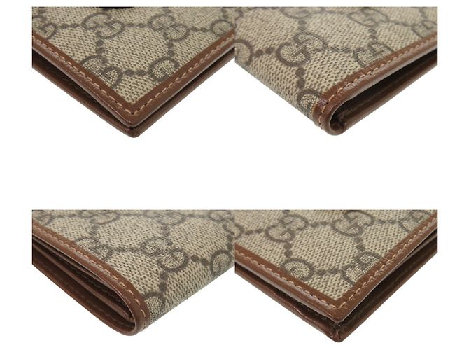 Billetera bifold beige Gucci Interlocking G - vista 4