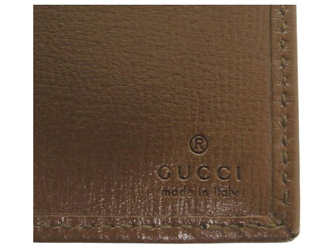 Billetera bifold beige Gucci Interlocking G - vista 7