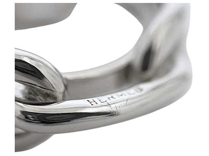 Ring Anel de lenço em prata Hermès - vista 7