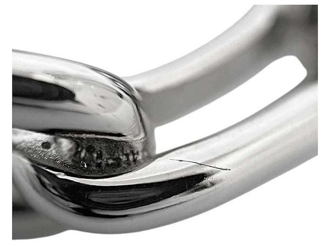 Ring Anel de lenço em prata Hermès - vista 8