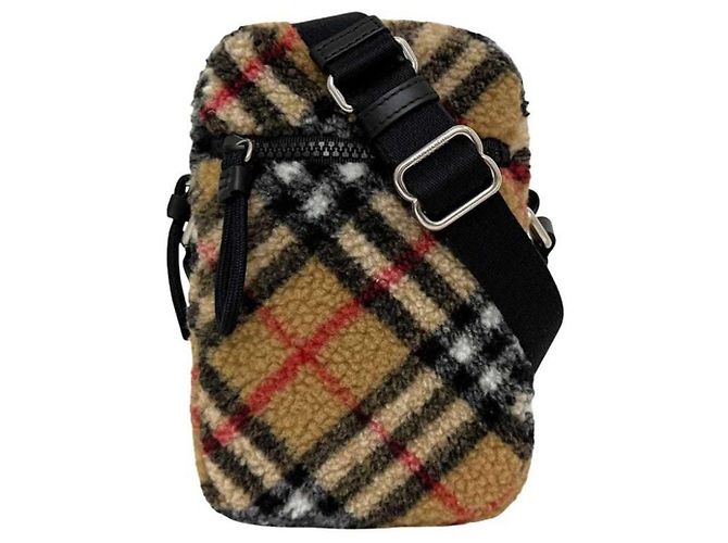 Borsa a spalla mini verticale Burberry Beige - vista 2
