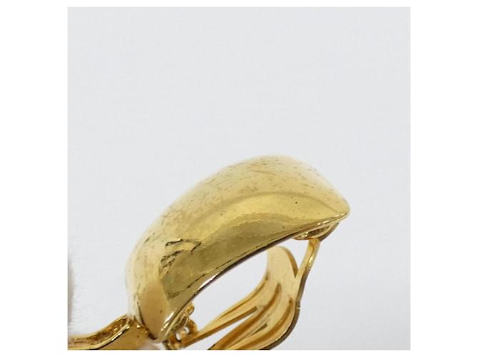 Orecchini Clip Chanel in Marrone e Oro D'oro - vista 4