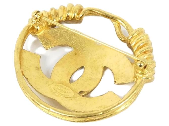 Spilla Chanel dorata D'oro - vista 2
