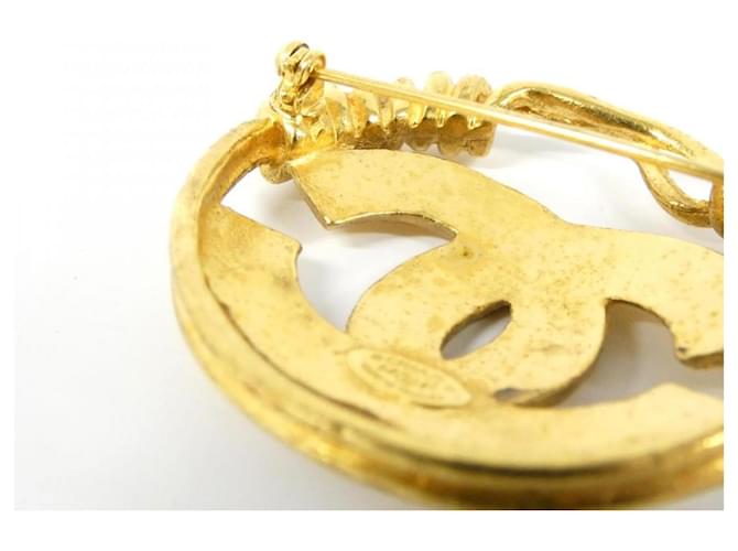 Spilla Chanel dorata D'oro - vista 3