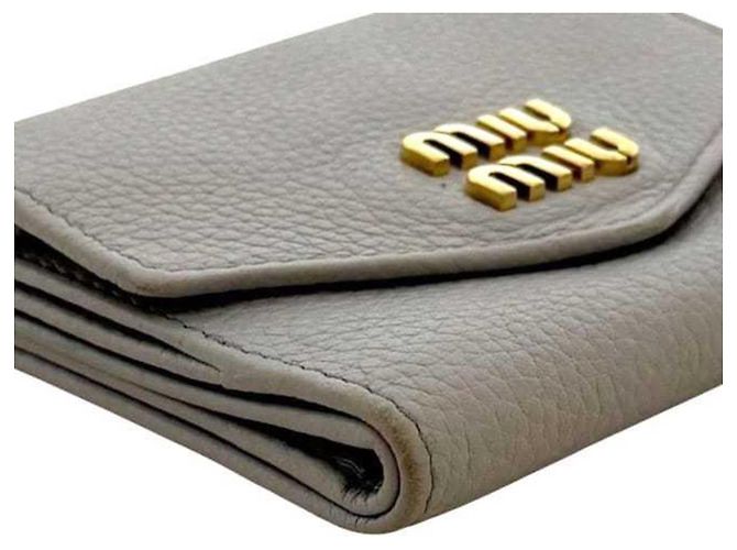 Billetera plegable Miu Miu Castaño - vista 11