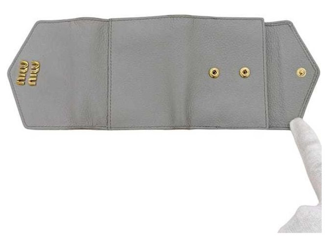 Billetera plegable Miu Miu Castaño - vista 5