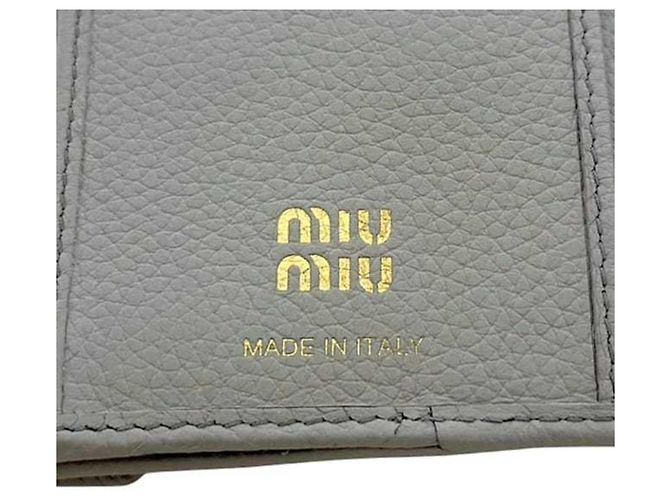 Billetera plegable Miu Miu Castaño - vista 9