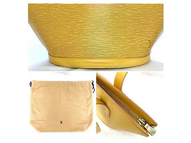 Saint Jacques Louis Vuitton Epi-Leder Tote Bag Gelb - Ansicht 11