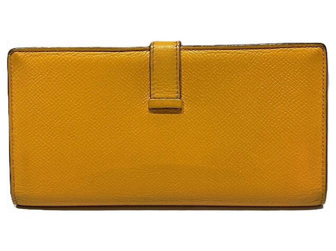 Cartera Larga Bearn de Hermès en Amarillo Azufre - vista 2