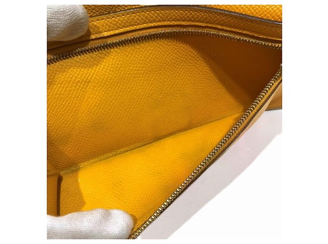 Cartera Larga Bearn de Hermès en Amarillo Azufre - vista 5