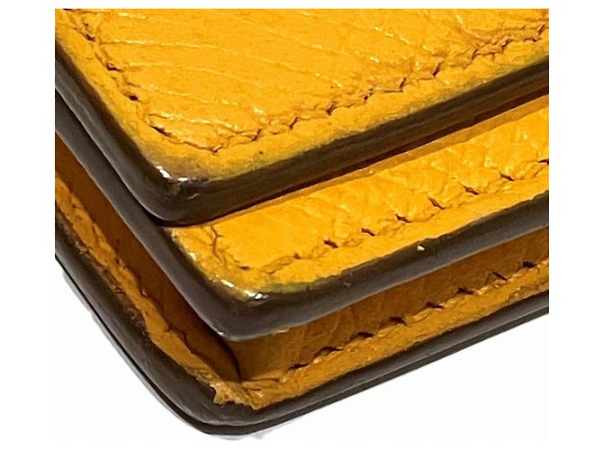 Cartera Larga Bearn de Hermès en Amarillo Azufre - vista 6