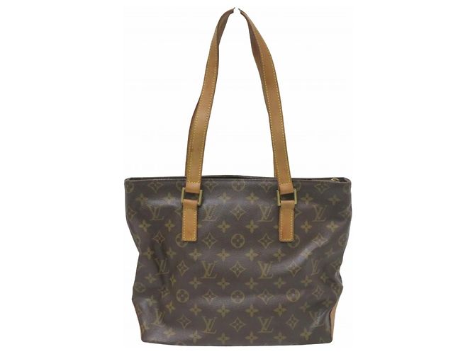 Borsa Tote Cabas Piano Monogram Louis Vuitton Marrone Monogramma - vista 2
