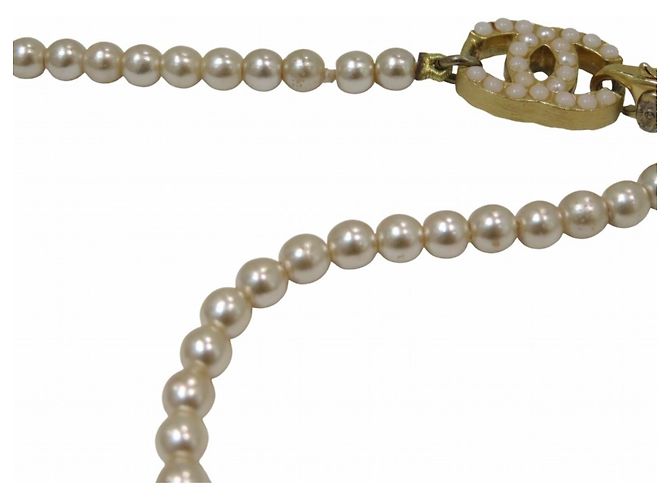Collana di Perle Placcata Oro Chanel - vista 9