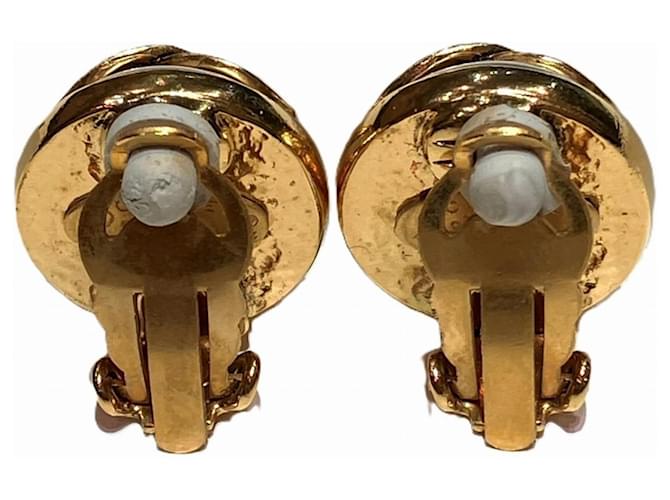 Orecchini a clip Chanel con perle e placcatura oro - vista 3