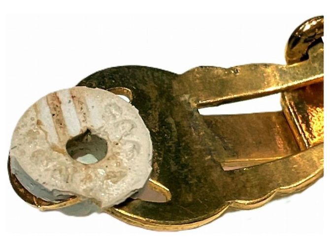 Orecchini a clip Chanel con perle e placcatura oro - vista 5