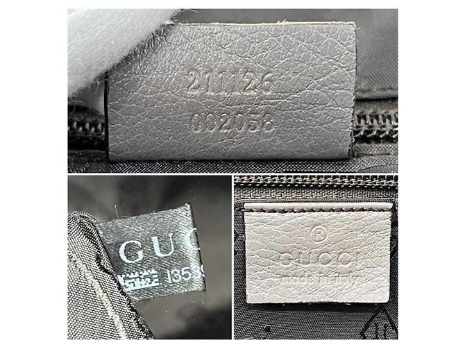 Graue Leder-Tote von Gucci Hysteria Braun - Ansicht 4